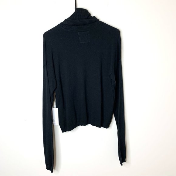Revolve One Teaspoon Night Fall Cashmere Funnel Turtleneck Sweater Size XS - Picture 8 of 9